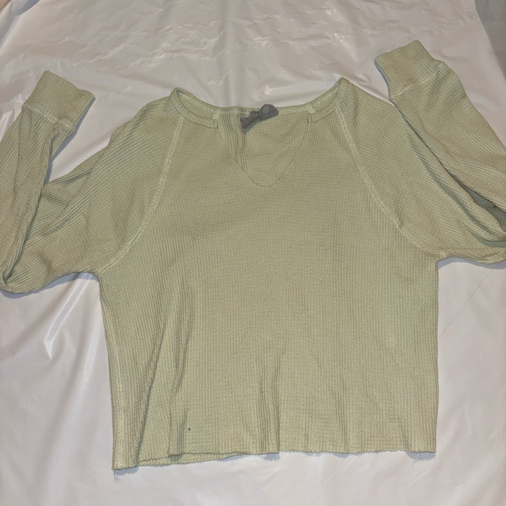 Light Green Long Sleeve Top